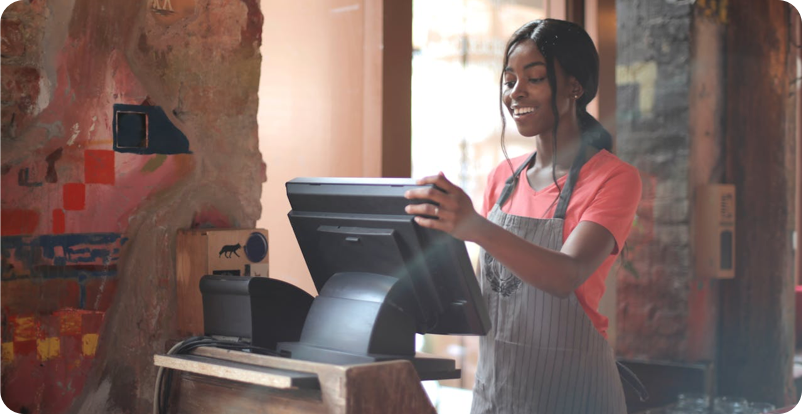 Cloud POS touchscreen